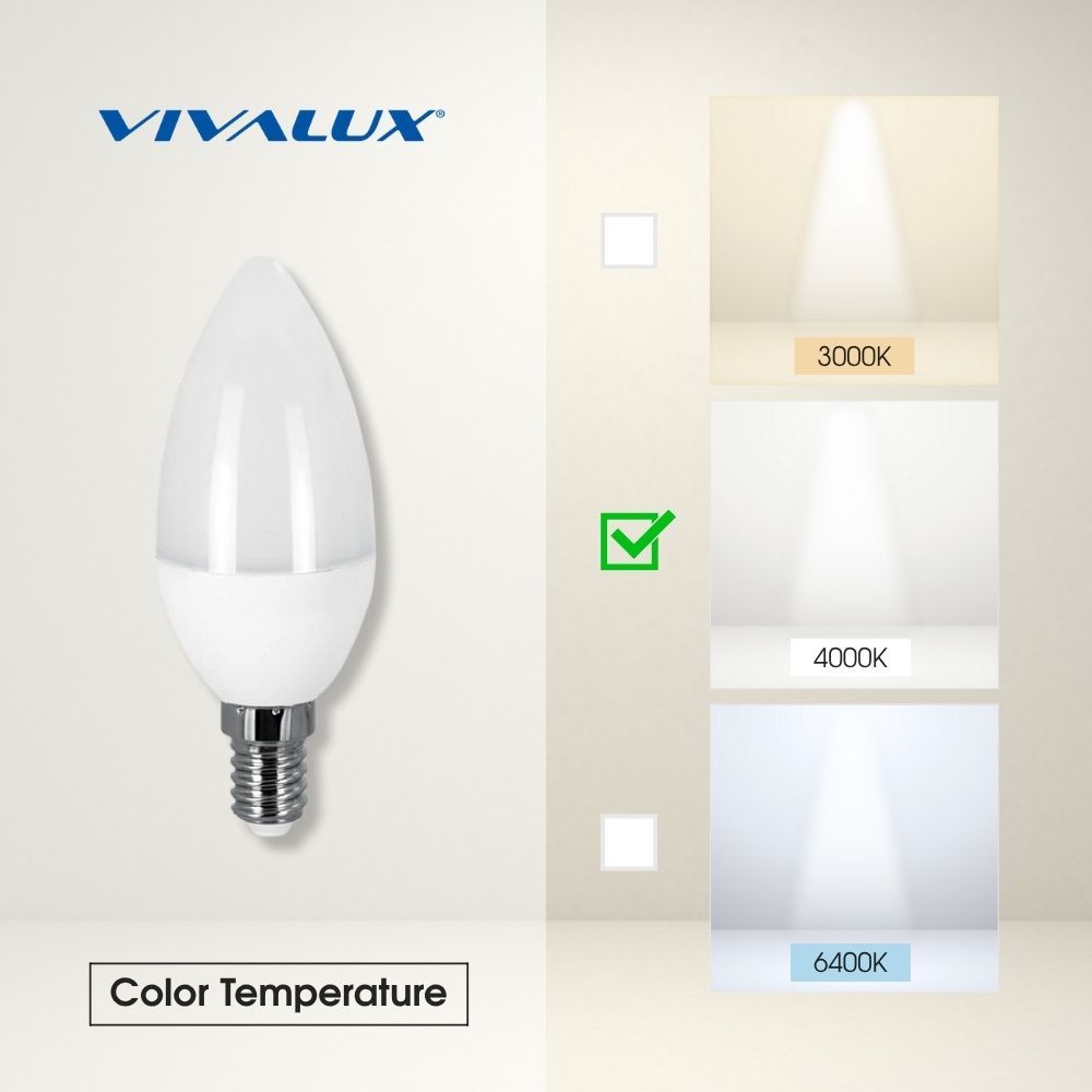 LED ЛАМПА CAMEO LED ∙ 6W ∙ 480LM ∙ E14 ∙ 4000K / 003405