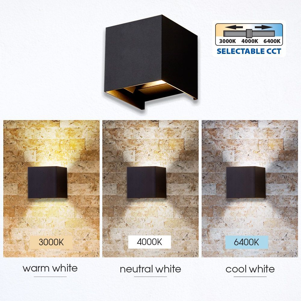 ФАСАДНО ОСВЕТИТЕЛНО ТЯЛО STARK LED ∙ 2 X 3W SQ ∙ 3000K-4000K-6400K ∙ IP65 / 004625