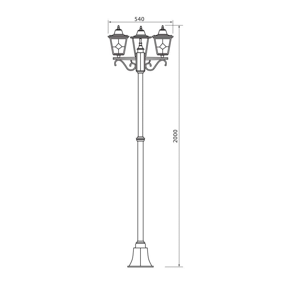 ФЕНЕР JARDIN ∙ PL008 ∙ КАФЕ ∙ IP44 / 004376