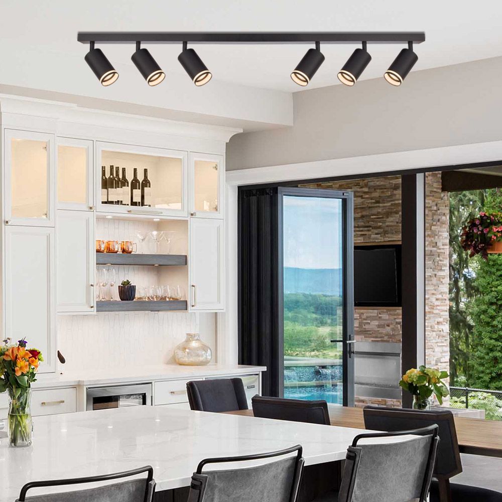 ЛИНЕЕН СПОТ ЗА ТАВАН SP736-6L BK KING ∙ ЧЕРЕН ∙ 6XGU10 / 004800