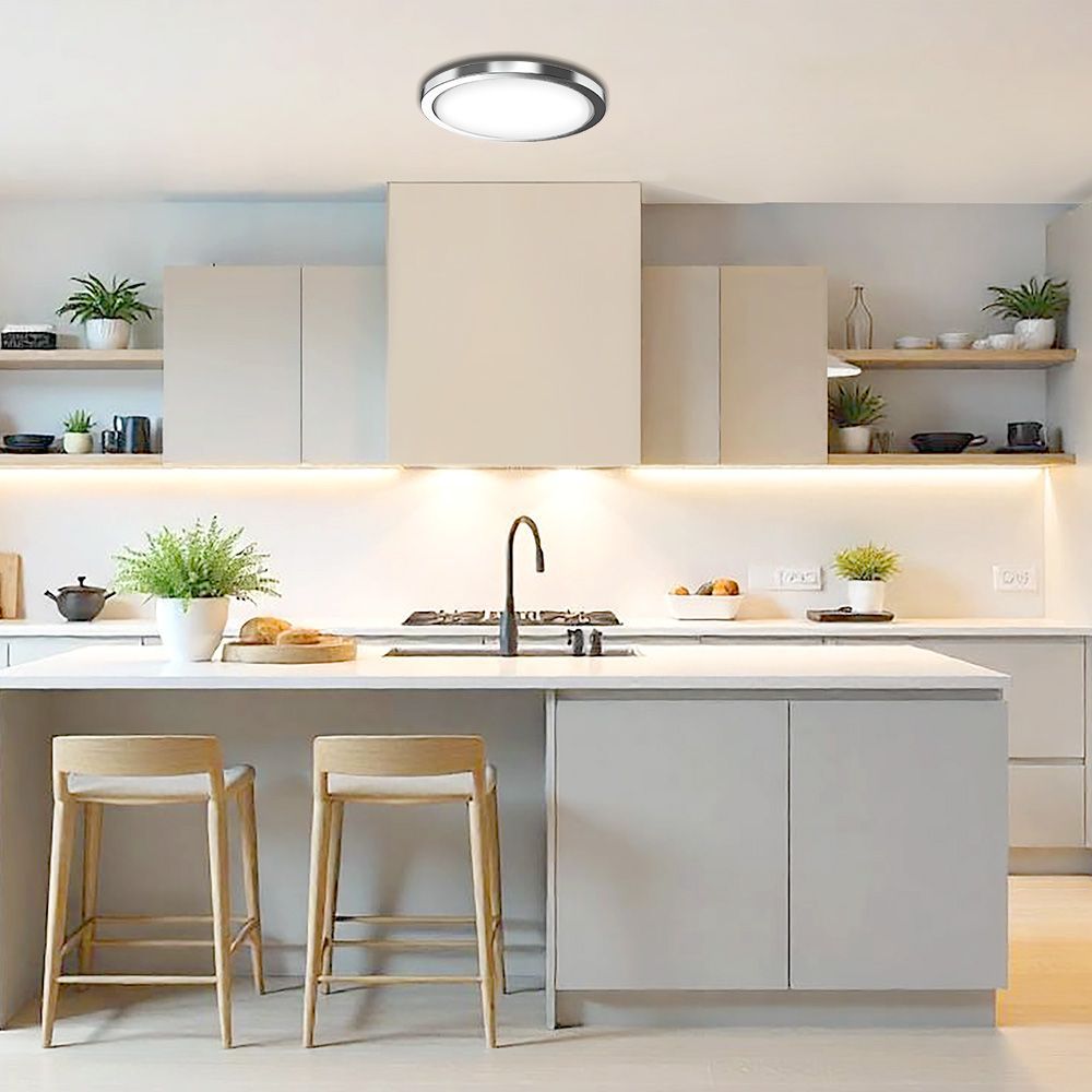 LED ПЛАФОНИЕРА NEBULA LED ∙ 12W-18W-24W ∙ ХРОМ ∙ CCT-SWITCH ∙ 3000K-4000K-6000K / 004814