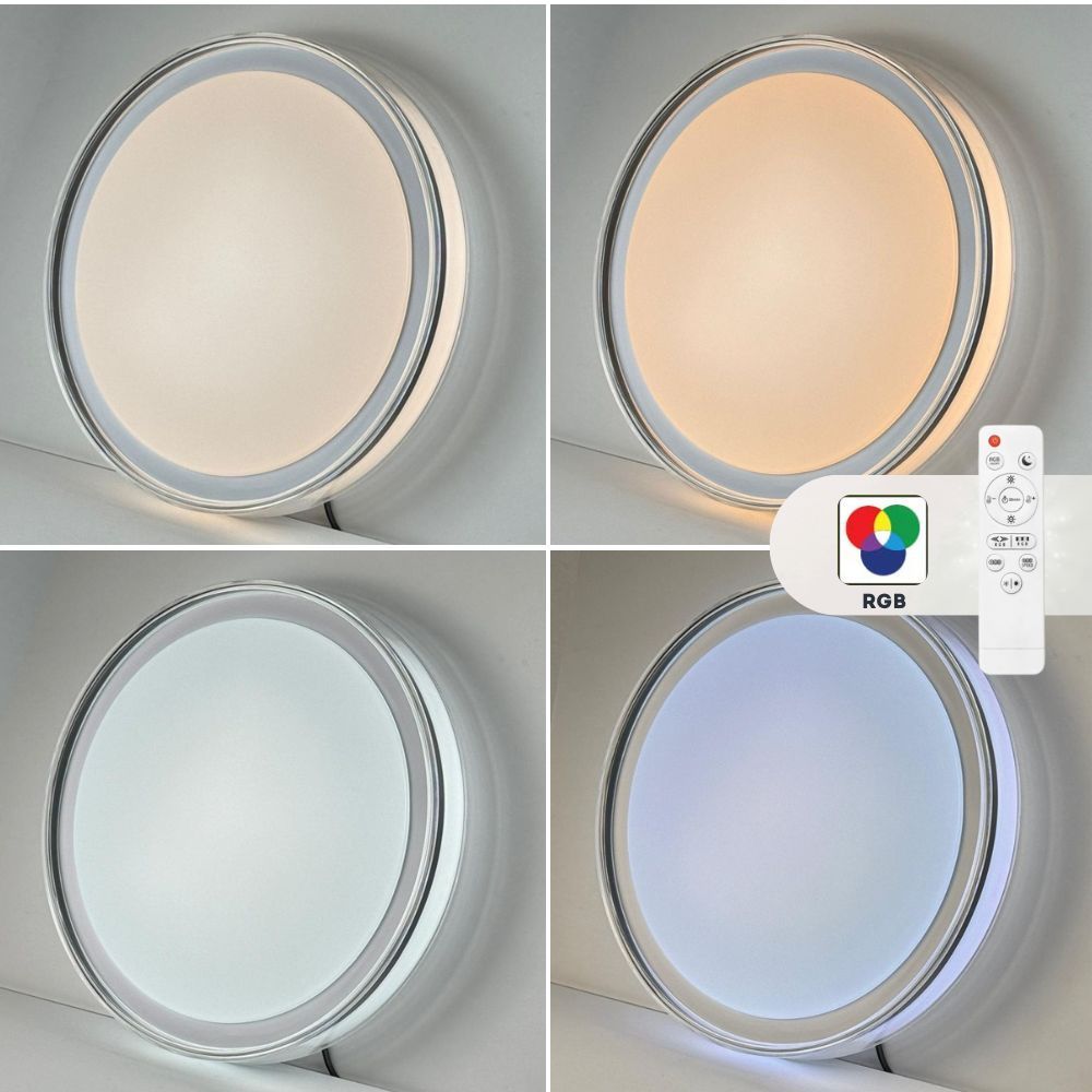 LED ПЛАФОНИЕРА С ДИСТАНЦИОННО УПРАВЛЕНИЕ PLEADA LED ∙ 36W ∙ RGB ∙ 3000-6000K / 004815