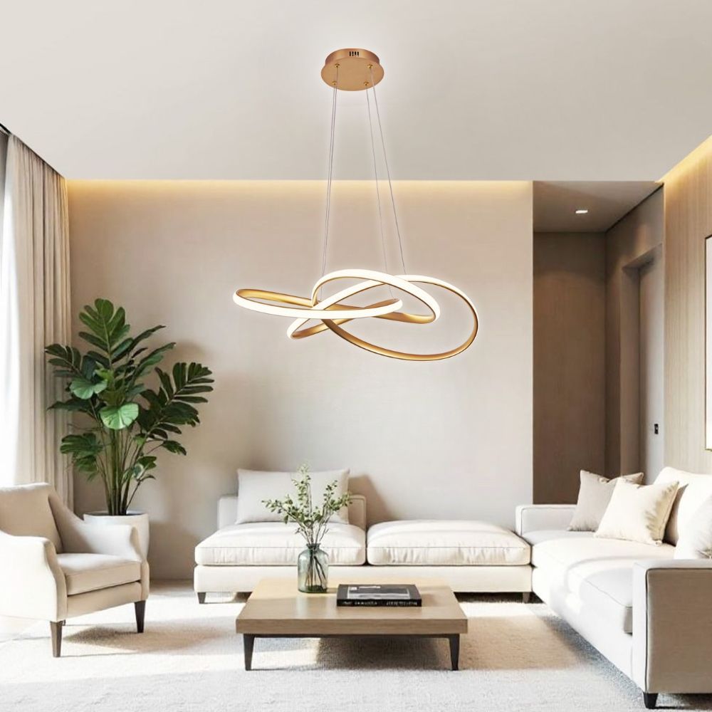 LED ПОЛИЛЕЙ MAREA LED ∙ 60W ∙ ЗЛАТО ∙ CCT-SWITCH ∙ 3000-4000-6000K / 005174