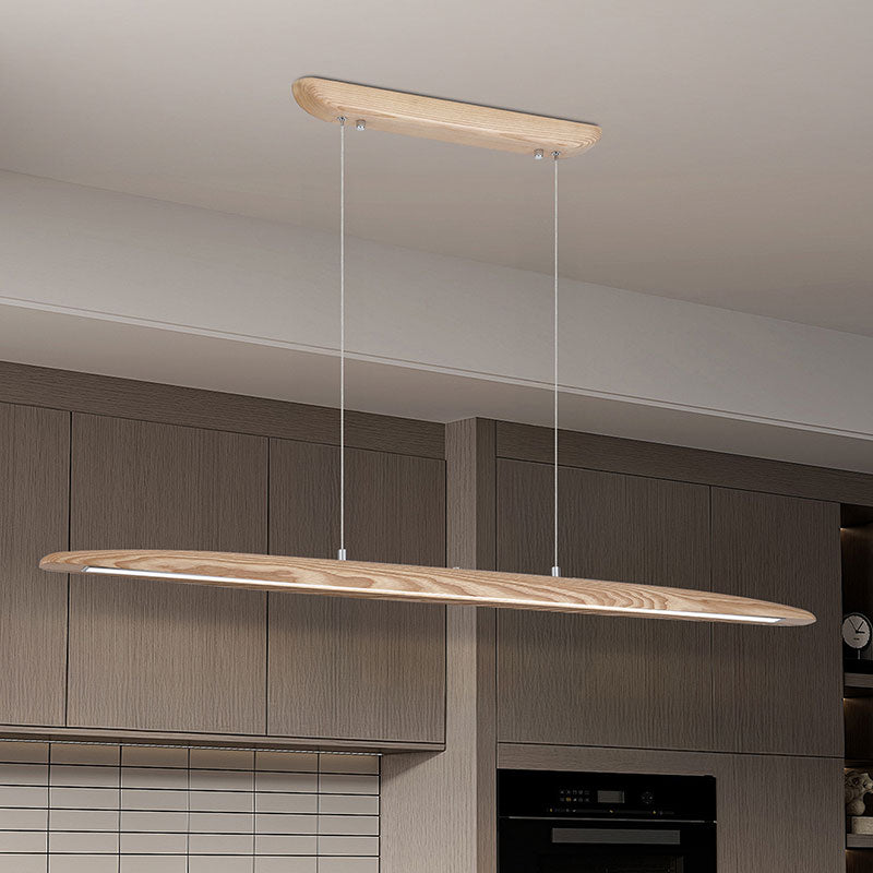 LED Линеен полилей от дърво Kenzie 31501NA