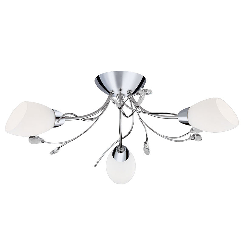 Плафон с кристали SearchLight GARDENIA 1763-3CC