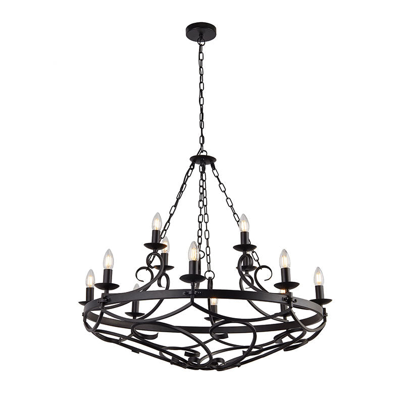 Полилей SearchLight CARTWHEEL III 8912-12BK