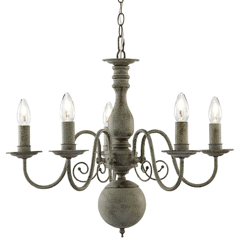 Полилей винтидж лампи SearchLight GREYTHORNE 2265-5GY