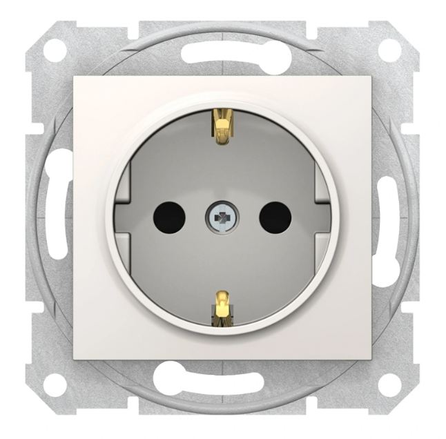 Контакт с детска защита, sedna, крем, schneider, 16a-250v ac, sdn3000123