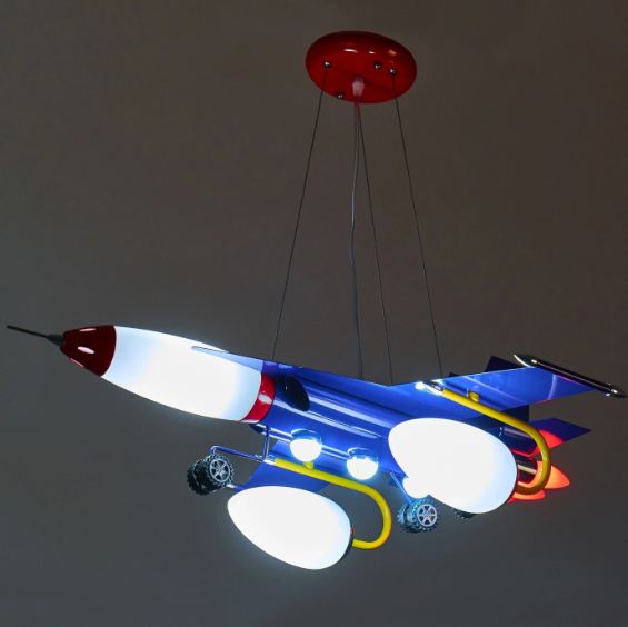 Полилей Aviator, син, elbulgaria, 6000k, led 3x5w+6xе14, 2443