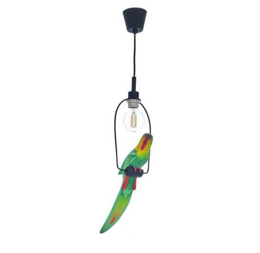 Пендел от дърво, 1x40w, eli 38 parot gr