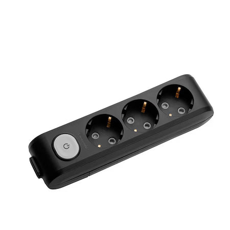 Разклонител Панасоник тройка без кабел+ключ черен WLTA0430-2BL