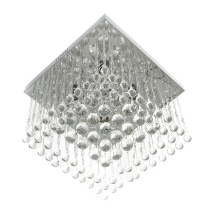 Кристален плафон, хром, 4x40w+led rgb, 2140/40 ch