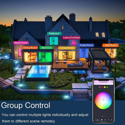 Плафон Smarty, бял, 2700k-4000k-6400k + RGB, led 24w, 2702w/24w