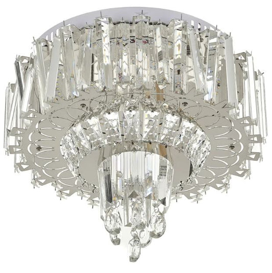 Плафониера Jude, хром, led 24w, 3000-6000k+RGB, 4060/400