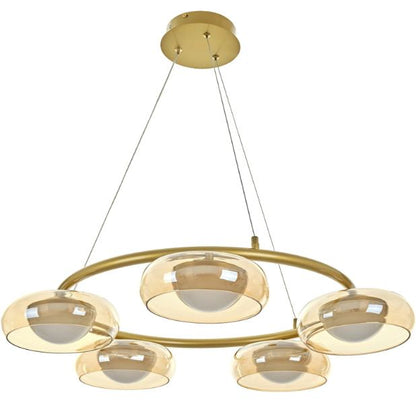 Полилей със смарт управление Novice, мат злато, led 88W, 4767lm, 3000-6000k, 4019/5p gd
