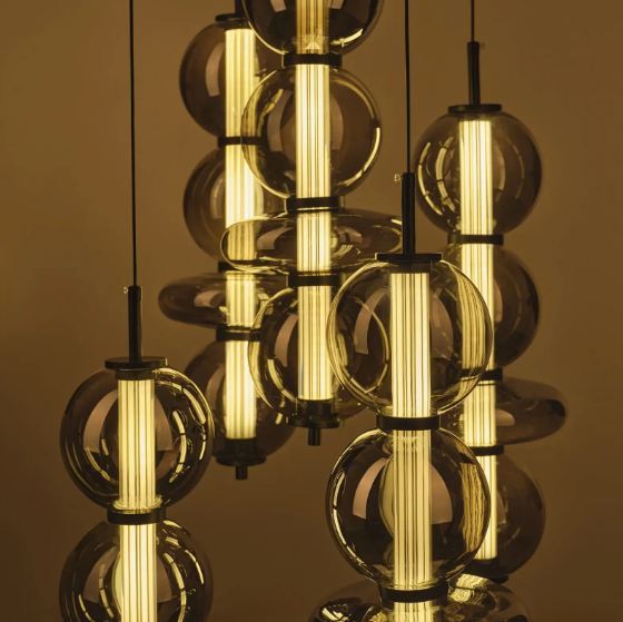 Полилей Solana, черен, led 60w, 3000-6000k, 4167/5 BK