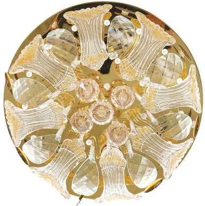 Плафон Natali, златен, led RGB 9w+4xe27, 3078/40 gd