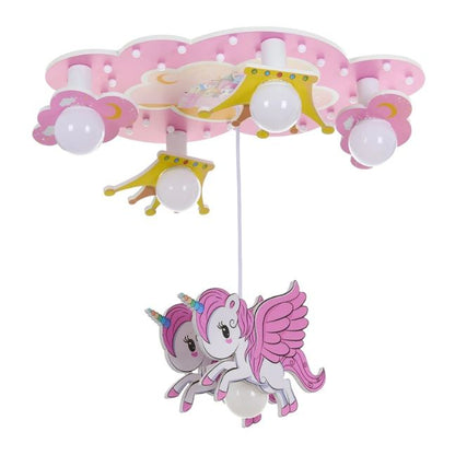 Полилей pony, розов, led 20x1w+5xе27, 4000k, 2251