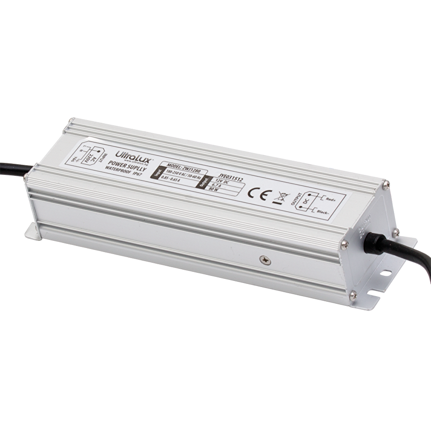 Захранване, стабилизирaно, 12V DC, 80W, IP67 / ZWJ1280