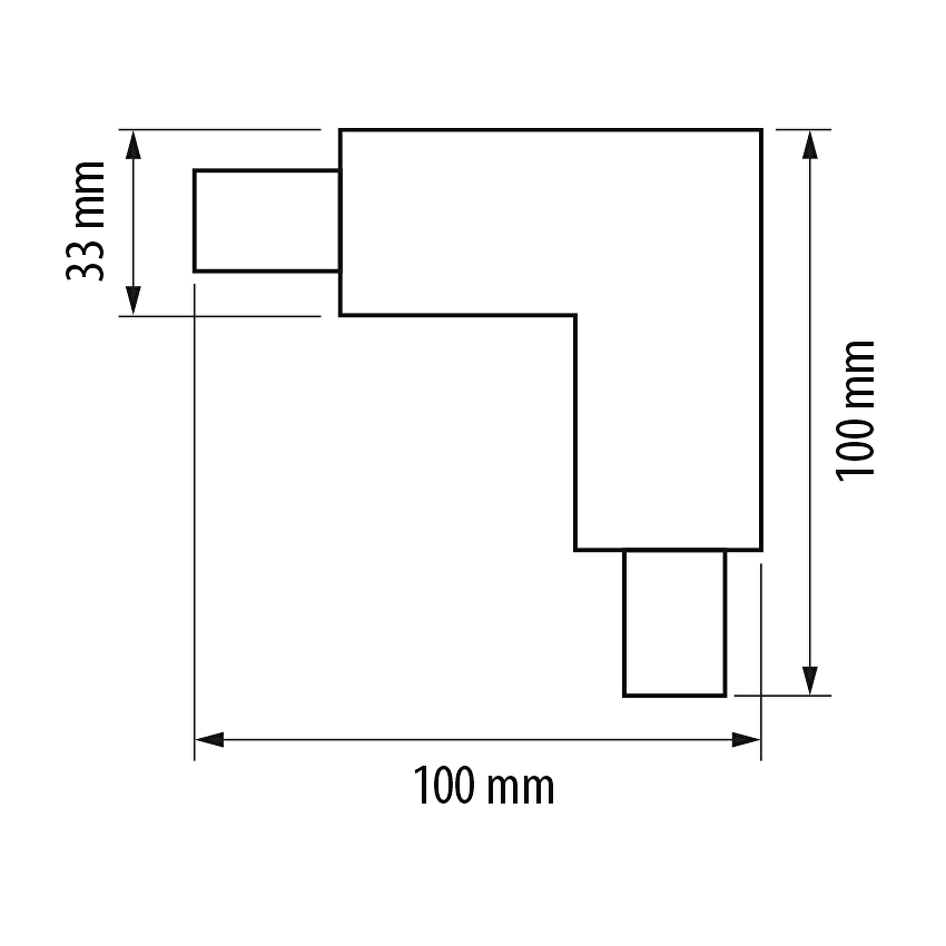 L-конектор за четирипроводна релса / KL4P