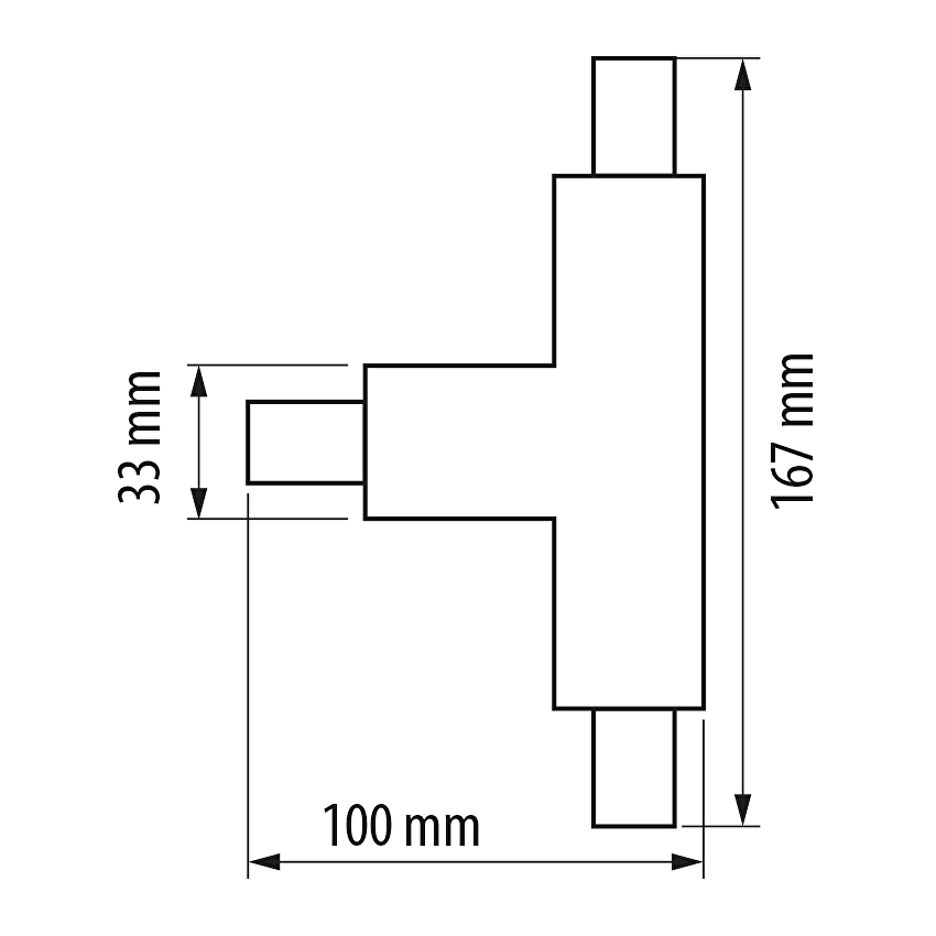 T-конектор за четирипроводна релса / KT4P
