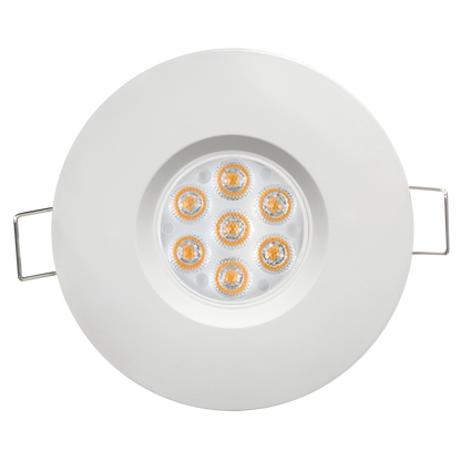 LED луна за вграждане 6.5W, 2700K, 220-240V AC, топла светлина, 45°, бяла, IP44 / LLVN6527WH