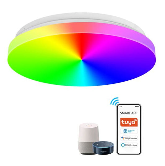 Плафон Smarty, бял, 2700k-4000k-6400k + RGB, led 24w, 2700/24w