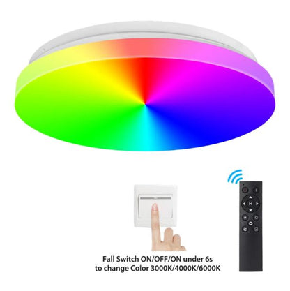 Плафон Smarty, бял, 2700k-4000k-6400k + RGB, led 24w, 2700/24w