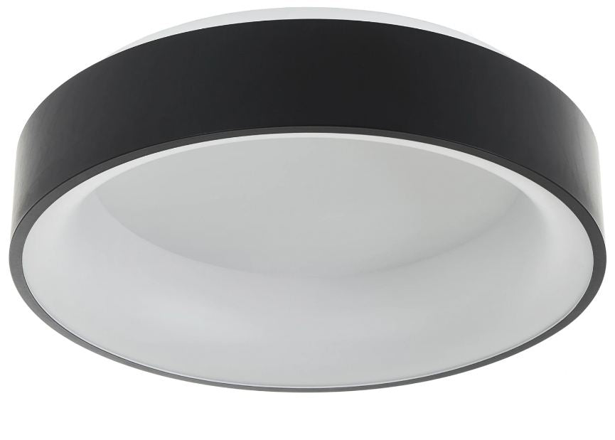 Метален led плафон, черен, led 28w, 4000k, 1981/26 bk