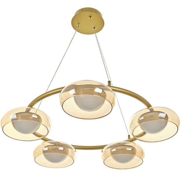 Полилей със смарт управление Novice, мат злато, led 88W, 4767lm, 3000-6000k, 4019/5p gd