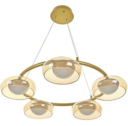 Полилей със смарт управление Novice, мат злато, led 88W, 4767lm, 3000-6000k, 4019/5p gd