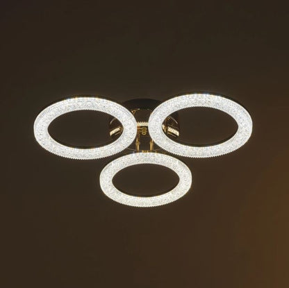 Плафон Elsa със смарт управление, златен, led 96w, 3000-6000k, 2808GD/3TB