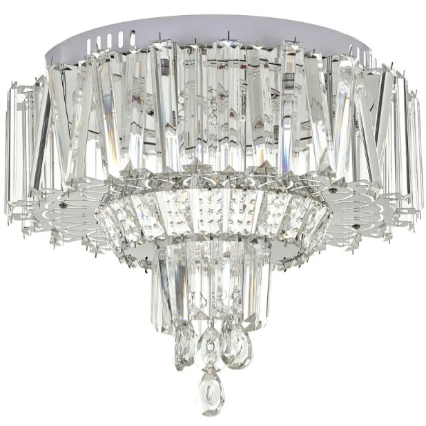 Плафониера Jude, хром, led 24w, 3000-6000k+RGB, 4060/400