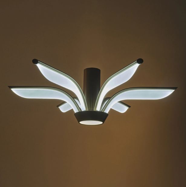 Плафон със смарт управление Cronos, мат злато, led 48w, 3183lm, 3000-6000k, 4021c/6p gd