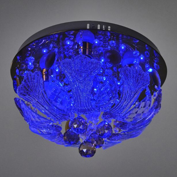 Плафон Natali, златен, led RGB 9w+4xe27, 3078/40 gd