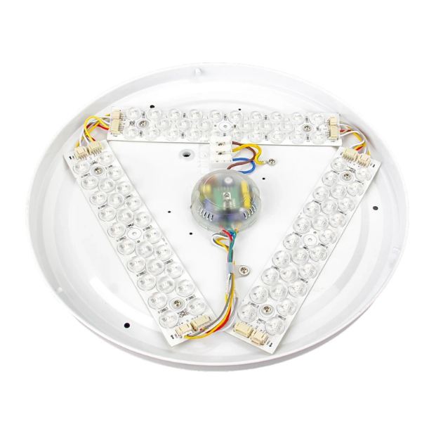 Плафон Smarty, бял, 2700k-4000k-6400k + RGB, led 24w, 2700/24w