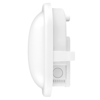 LED плафониера 10W, 4200K, 220-240V AC, неутрална светлина, елипса, IP44, бяла / LBH1042WH