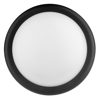 LED плафониера 14W, 4200K, 220-240V AC, неутрална светлина, кръг, IP44, черна / LBH1442BL