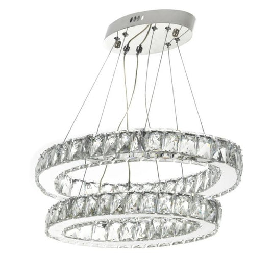 Кристален полилей, хром, led 36w, 6000k, 2049/36w