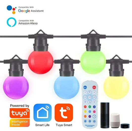 Светещ гирлянд Smarty, черен, 2700k-4000k-6400k + RGB, led 8w, 2713