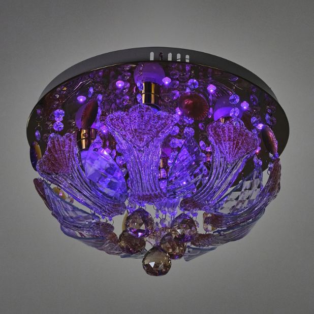 Плафон Natali, златен, led RGB 9w+4xe27, 3078/40 gd