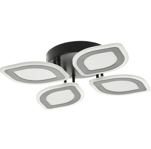 Плафон Teal със смарт управление, черен, led 120w, 3000-6000k, 2811BK/4T