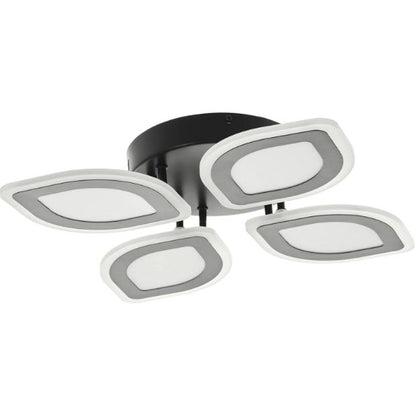 Плафон Teal със смарт управление, черен, led 120w, 3000-6000k, 2811BK/4T