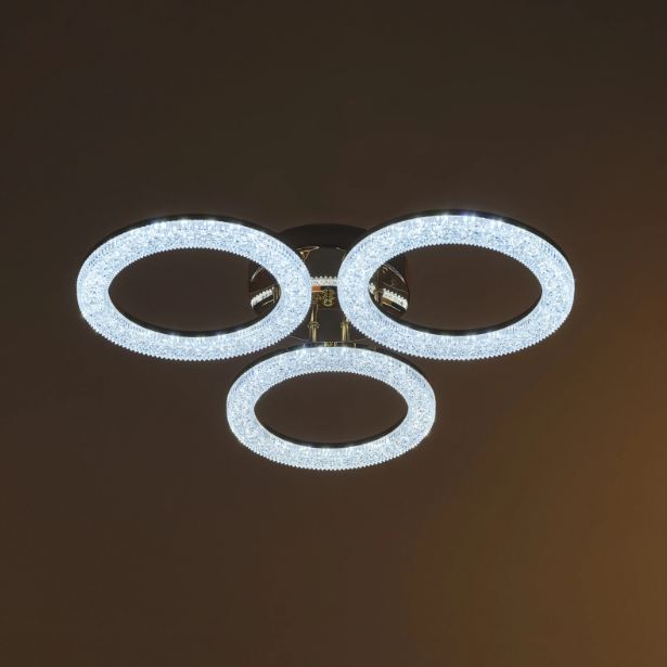 Плафон Elsa със смарт управление, златен, led 96w, 3000-6000k, 2808GD/3TB