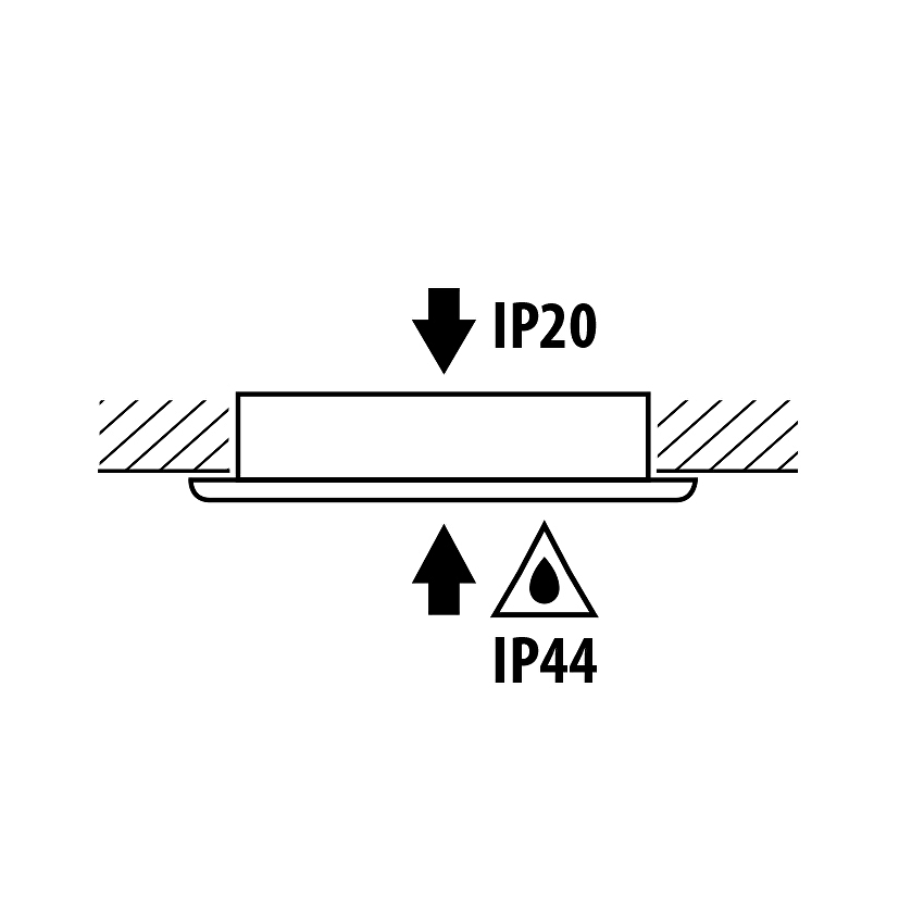 Мини LED луна за вграждане 4W, 4200K, 220-240V AC, IP44, сатиниран никел / LML220442SN