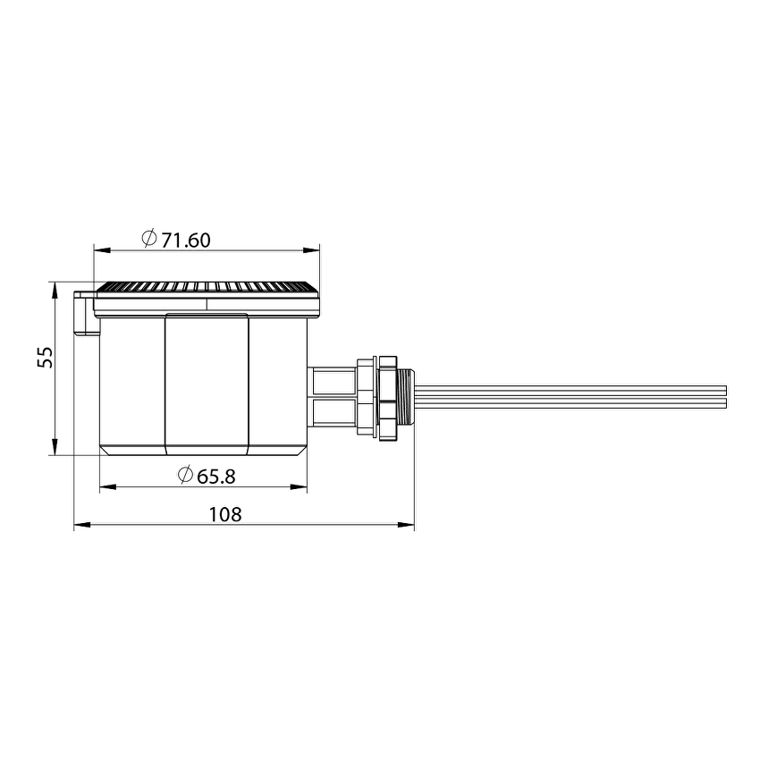 Микровълнов димиращ сензор 1-10V DC, 360°, IP65, 10m / MDS