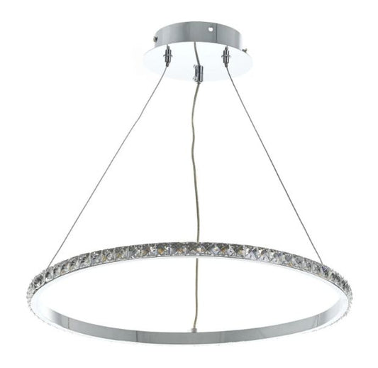 Кристален полилей, хром, led 36w, 4000k, 1980/1 ch