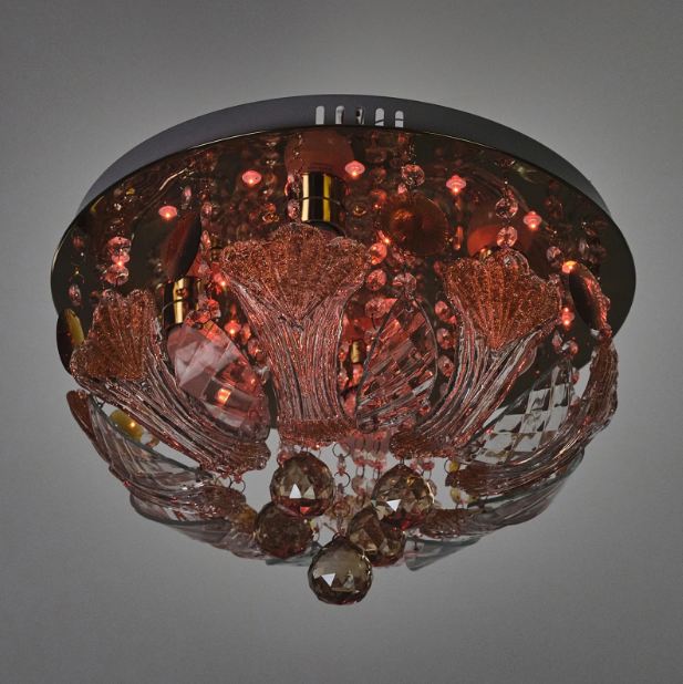 Плафон Natali, златен, led RGB 9w+4xe27, 3078/40 gd