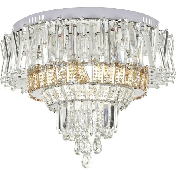 Плафониера Jude, хром, led 36w, 3000-6000k+RGB, 4060/500