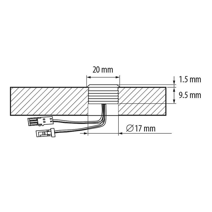TOUCH димиращ ключ 60W, 12/24 V DC, IP20 / TDK1260